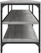 vidaXL - Tv-meubel - 200x30x50 - cm - bewerkt - hout - metaal - grijs - sonoma - eiken