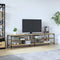 vidaXL - Tv-meubel - 200x30x50 - cm - bewerkt - hout - metaal - sonoma - eikenkleurig