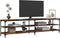 vidaXL - Tv-meubel - 200x30x50 - cm - bewerkt - hout - metaal - gerookt - eikenkleurig