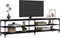 vidaXL - Tv-meubel - 200x30x50 - cm - bewerkt - hout - metaal - zwart