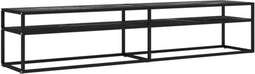 vidaXL - Tv-meubel - 200x40x40,5 - cm - gehard - glas - zwartmarmerkleurig