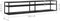 vidaXL - Tv-meubel - 200x40x40,5 - cm - gehard - glas - zwartmarmerkleurig