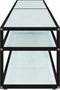vidaXL - Tv-meubel - 200x40x40,5 - cm - gehard - glas - witmarmerkleurig