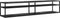 vidaXL - Tv-meubel - 200x40x40,5 - cm - gehard - glas - zwartmarmerkleurig