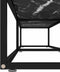vidaXL - Tv-meubel - 200x40x40,5 - cm - gehard - glas - zwartmarmerkleurig