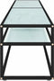 vidaXL - Tv-meubel - 200x40x40,5 - cm - gehard - glas - witmarmerkleurig