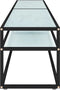 vidaXL - Tv-meubel - 200x40x40,5 - cm - gehard - glas - witmarmerkleurig