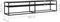 vidaXL - Tv-meubel - 200x40x40,5 - cm - gehard - glas - zwartmarmerkleurig
