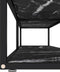 vidaXL - Tv-meubel - 200x40x40,5 - cm - gehard - glas - zwartmarmerkleurig