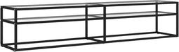 vidaXL - Tv-meubel - 200x40x40,5 - cm - gehard - glas - transparant