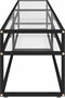 vidaXL - Tv-meubel - 200x40x40,5 - cm - gehard - glas - transparant