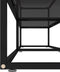 vidaXL - Tv-meubel - 200x40x40,5 - cm - gehard - glas - zwart