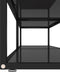 vidaXL - Tv-meubel - 200x40x40,5 - cm - gehard - glas - zwart