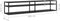 vidaXL - Tv-meubel - 200x40x40,5 - cm - gehard - glas - zwart