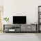 vidaXL - Tv-meubel - 200x40x50 - cm - bewerkt - hout - metaal - grijs - sonoma - eiken