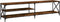 vidaXL - Tv-meubel - 200x40x50 - cm - bewerkt - hout - metaal - gerookt - eikenkleurig