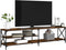 vidaXL - Tv-meubel - 200x40x50 - cm - bewerkt - hout - metaal - gerookt - eikenkleurig