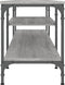 vidaXL - Tv-meubel - 201x35x45 - cm - bewerkt - hout - en - ijzer - grijs - sonoma - eiken