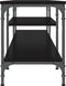 vidaXL - Tv-meubel - 201x35x45 - cm - bewerkt - hout - en - ijzer - zwart