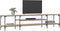 vidaXL - Tv-meubel - 201x35x45 - cm - bewerkt - hout - en - ijzer - sonoma - eikenkleur