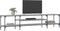vidaXL - Tv-meubel - 201x35x45 - cm - bewerkt - hout - en - ijzer - grijs - sonoma - eiken