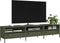 vidaXL - Tv-meubel - 202x39x43,5 - cm - koudgewalst - staal - olijfgroen