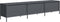 vidaXL - Tv-meubel - 202x39x43,5 - cm - koudgewalst - staal - antracietkleurig