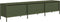 vidaXL - Tv-meubel - 202x39x43,5 - cm - koudgewalst - staal - olijfgroen