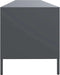 vidaXL - Tv-meubel - 202x39x43,5 - cm - koudgewalst - staal - antracietkleurig
