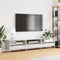 vidaXL - Tv-meubel - 202x39x43,5 - cm - koudgewalst - staal - wit