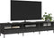 vidaXL - Tv-meubel - 202x39x43,5 - cm - koudgewalst - staal - zwart
