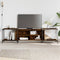 vidaXL - Tv-meubel - 203x37x50 - cm - bewerkt - hout - gerookt - eikenkleurig