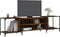 vidaXL - Tv-meubel - 203x37x50 - cm - bewerkt - hout - gerookt - eikenkleurig