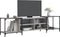 vidaXL - Tv-meubel - 203x37x50 - cm - bewerkt - hout - grijs - sonoma - eikenkleurig