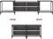 vidaXL - Tv-meubel - 203x37x50 - cm - bewerkt - hout - grijs - sonoma - eikenkleurig
