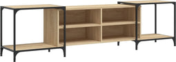 vidaXL - Tv-meubel - 203x37x50 - cm - bewerkt - hout - sonoma - eikenkleurig