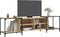 vidaXL - Tv-meubel - 203x37x50 - cm - bewerkt - hout - sonoma - eikenkleurig
