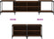 vidaXL - Tv-meubel - 203x37x50 - cm - bewerkt - hout - bruineikenkleurig