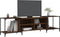 vidaXL - Tv-meubel - 203x37x50 - cm - bewerkt - hout - bruineikenkleurig