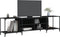 vidaXL - Tv-meubel - 203x37x50 - cm - bewerkt - hout - zwart