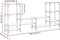 vidaXL - Tv-meubel - 206,5x28,5x95 - cm - bewerkt - hout - bruin - eikenkleurig