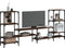 vidaXL - Tv-meubel - 206,5x28,5x95 - cm - bewerkt - hout - bruin - eikenkleurig