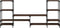 vidaXL - Tv-meubel - 206,5x28,5x95 - cm - bewerkt - hout - bruin - eikenkleurig