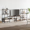 vidaXL - Tv-meubel - 206,5x28,5x95 - cm - bewerkt - hout - bruin - eikenkleurig