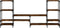 vidaXL - Tv-meubel - 206,5x28,5x95 - cm - bewerkt - hout - gerookt - eikenkleurig