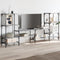 vidaXL - Tv-meubel - 206,5x28,5x95 - cm - bewerkt - hout - grijs - sonoma - eikenkleur
