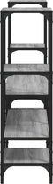 vidaXL - Tv-meubel - 206,5x28,5x95 - cm - bewerkt - hout - grijs - sonoma - eikenkleur