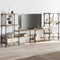 vidaXL - Tv-meubel - 206,5x28,5x95 - cm - bewerkt - hout - sonoma - eikenkleurig