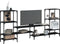 vidaXL - Tv-meubel - 206,5x28,5x95 - cm - bewerkt - hout - zwart