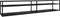 vidaXL - Tv-meubel - 220x40x40,5 - cm - gehard - glas - zwartmarmerkleurig